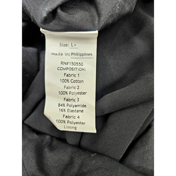 Mistress Rocks Embroidered Mini Dress Womens Large Plus Off Shoulder Black - Picture 9 of 10